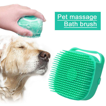 Soft Silicone Pet Shampoo Massager Brush