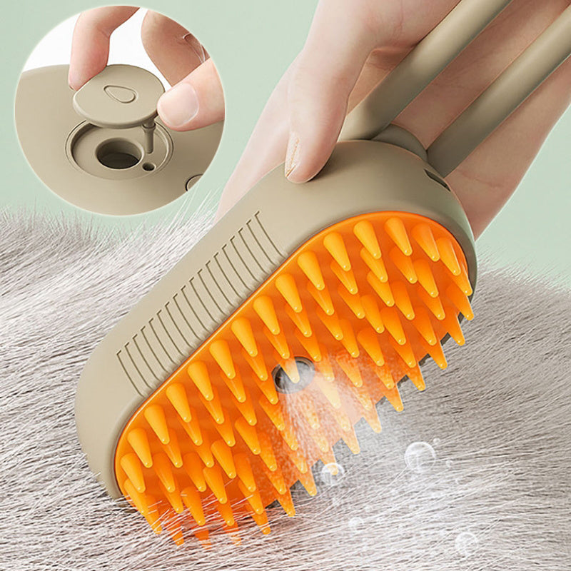 3-in-1 Electric Cat and Dog Steam Brush